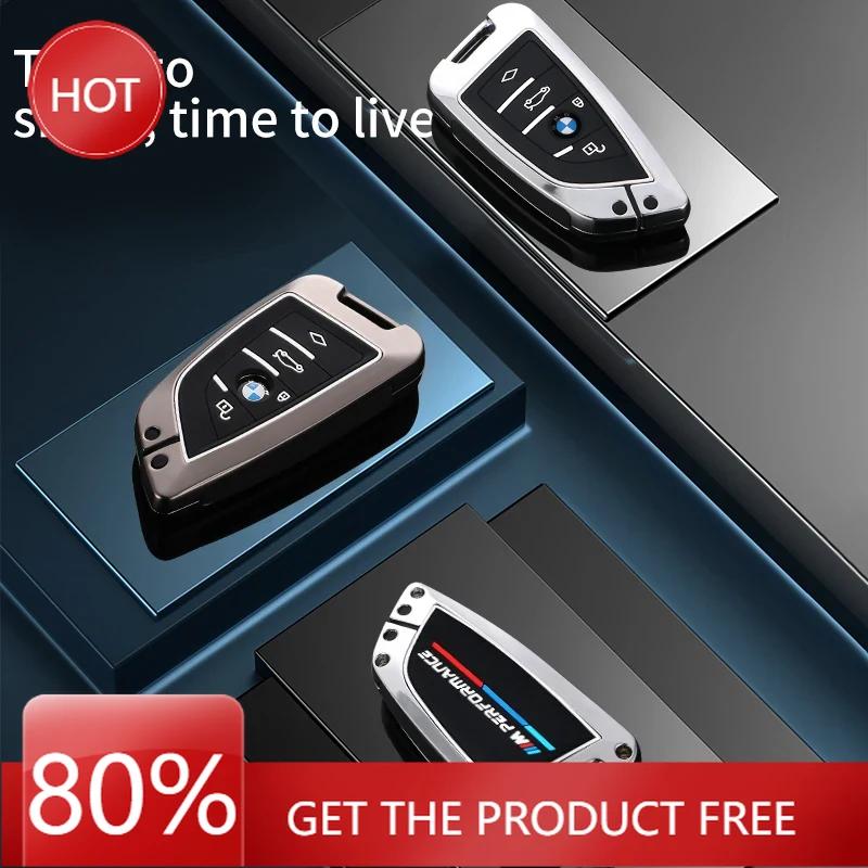 KWYP9 Hot 2025 Leather Car Remote Key Case Cover Shell Fob For BMW X1 X3 X5 X6 X7 1 3 5 6 7 Series G20 G30 G11 F15 F16 G01 G02 F48 Key