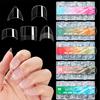 Pack Of 600 Short Half Cover Nail Tips False Nail Manicure Nail Art Decors For Beginners And Professional Salon Use