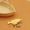 Plastic Dollhouse Ornaments Mini Fishing Boat Set Funny Fishing Boat Model  Children