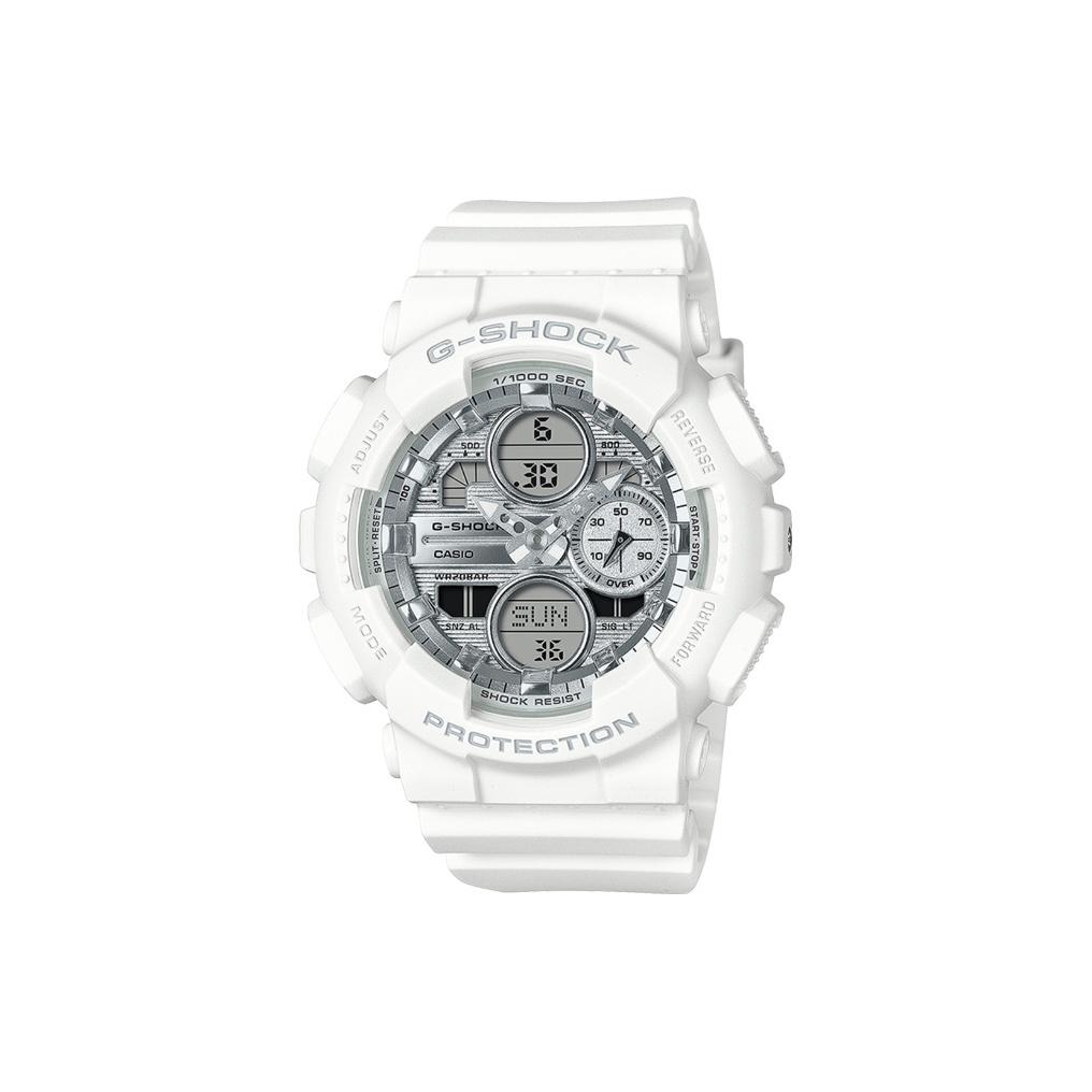 Casio Часы с кварцевым механизмом Женские часы Серебристый циферблат GMA-S140VA-7APR