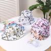 Double Sided Wear Printed Panama Bucket Hat Men Women Summer Sun Protection Cap Hip Hop Hat Fisherman Hat