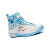 Anta Kids Comfortable Non-Slip Shock Absorbing Mid-Top Basketball Shoes Kids Sneaker White Blue Gold 312321130-4