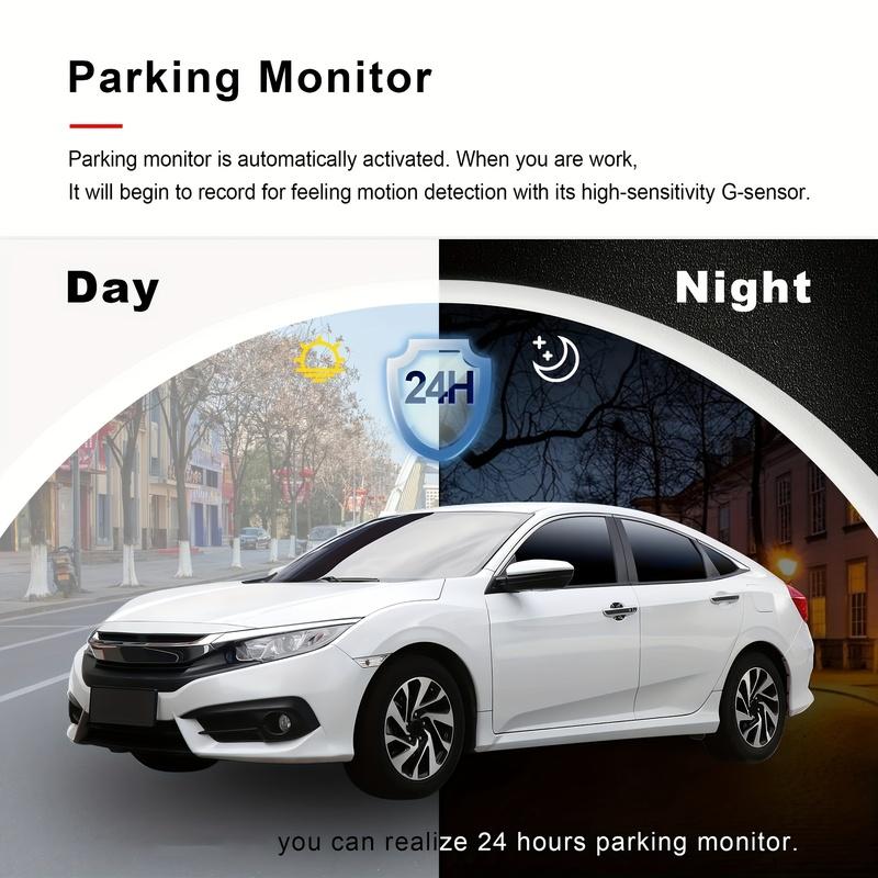 Dash Cam Front and Rear 4K+1080P WiFi, Dual Dash Camera for Cars with App, Dashboard Camera Recorder,24H/7 Parking Monitor
