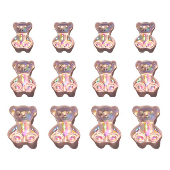 Медведь 3D украшения для ногтей Польский УФ-гель Diy Маникюрный орнамент