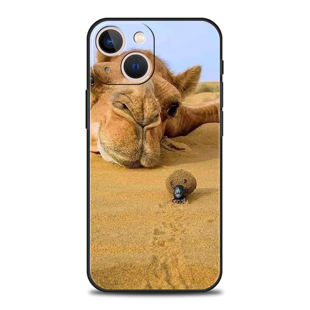 Animal Camel Phone Case Cover for iPhone 17 16 15 14 13 12 11 Pro Max 17 Air Plus Shockproof Soft TPU Shell Fundas Capas Coque