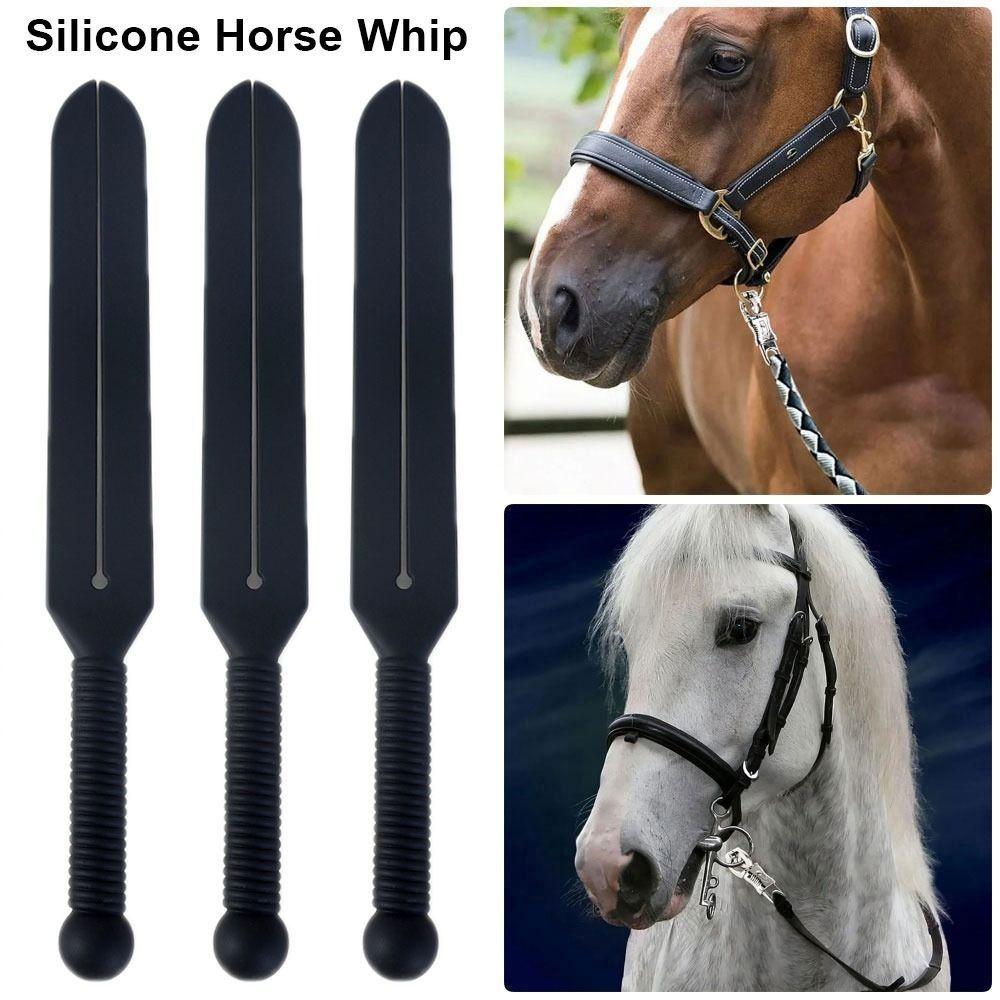 Silicone Horse Riding Whip 38cm Horse Riding Crops Durable Spanking Paddles Horse Rider