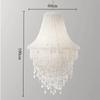 Large Tassel Crystal Chandelier Crystal Chandelier For Foyer Living Room Decorative Lamp Flashing Colorful Light Beaded Ceiling