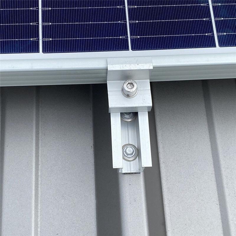 Регулируемый кронштейн зажим для солнечной панели PV кронштейн монтажный зажим солнечный торцевой зажим 30 мм для крепления солнечной панели прочный простой в использовании - B6
