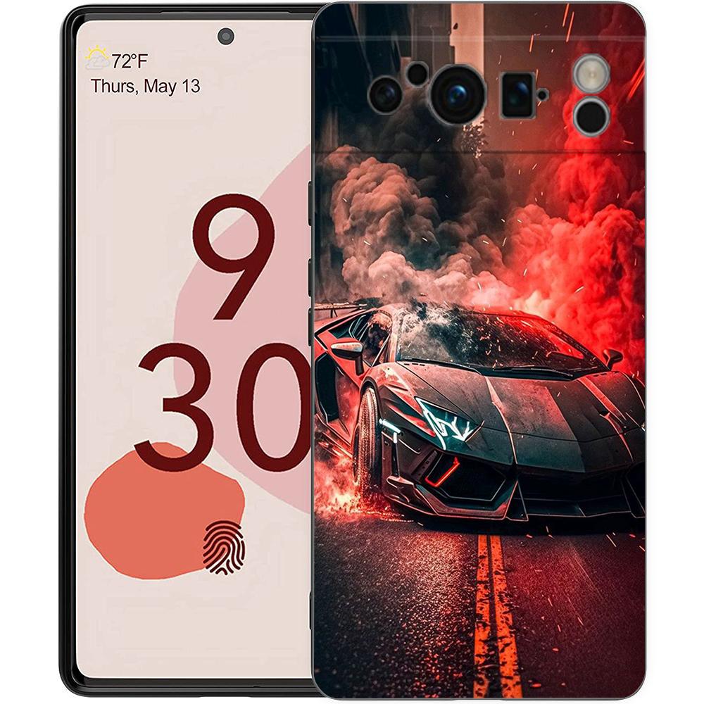 Крутой чехол для телефона в виде спортивной машины для Google Pixel 8 7 6 7A 6A Pro 5G, противоударный, силиконовый, мягкий, 8 Pro 5G, чехол Capas Coque Fundas