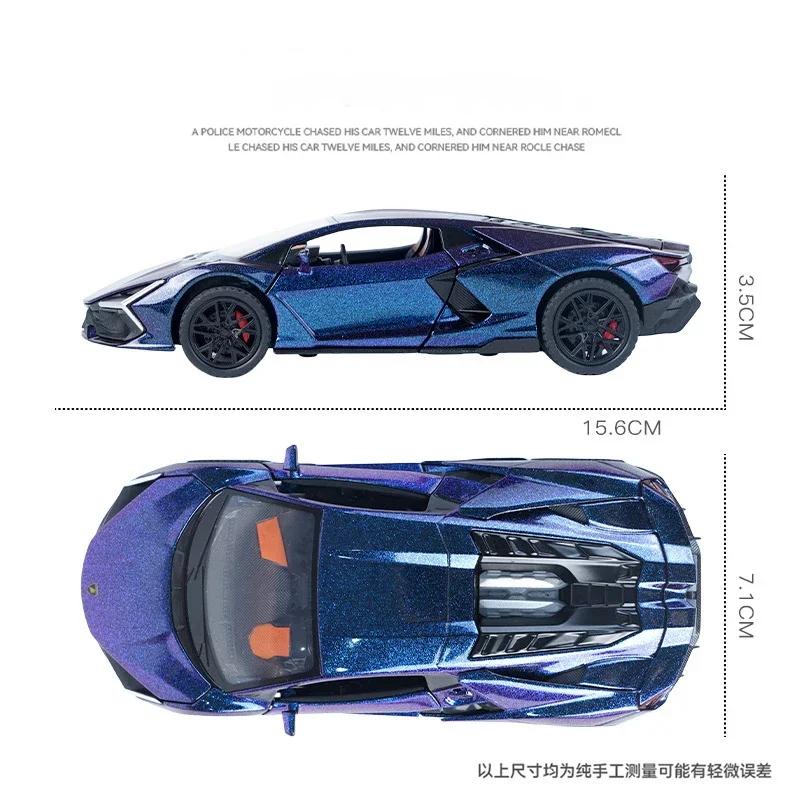 Новый 1:32 Revuelto Alloy Sports Car Model Diecast Metal Toy Racing Car Vehicles Model Sound and Light Simulation Collection Kids Gift
