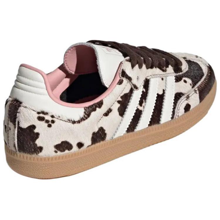 adidas Samba OG Cow Print Женские кроссовки Коричневый Темно-коричневый с оттенком белого JR1256