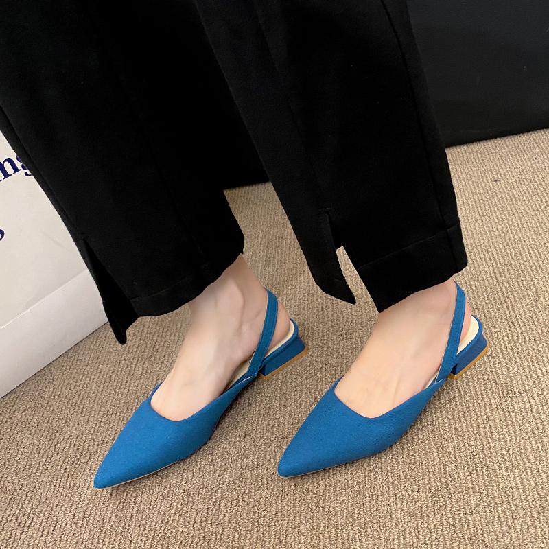 Летние женские новые сексуальные остроносые ретро однотонные туфли на высоком каблуке кожаные женские сандалии для банкета на открытом воздухе большого размера