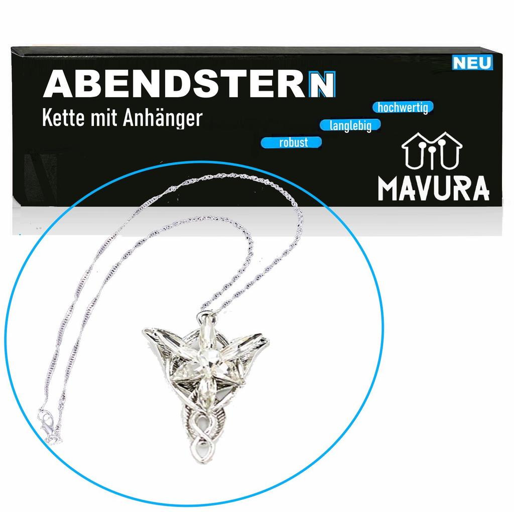 EVENING STAR Necklace Made of Tombac Lord of the Rings Hobbit Arweb Replica Jewelry