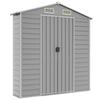 Garden Shed Light Gray 191 x 980 x 198 cm Galvanized Steel