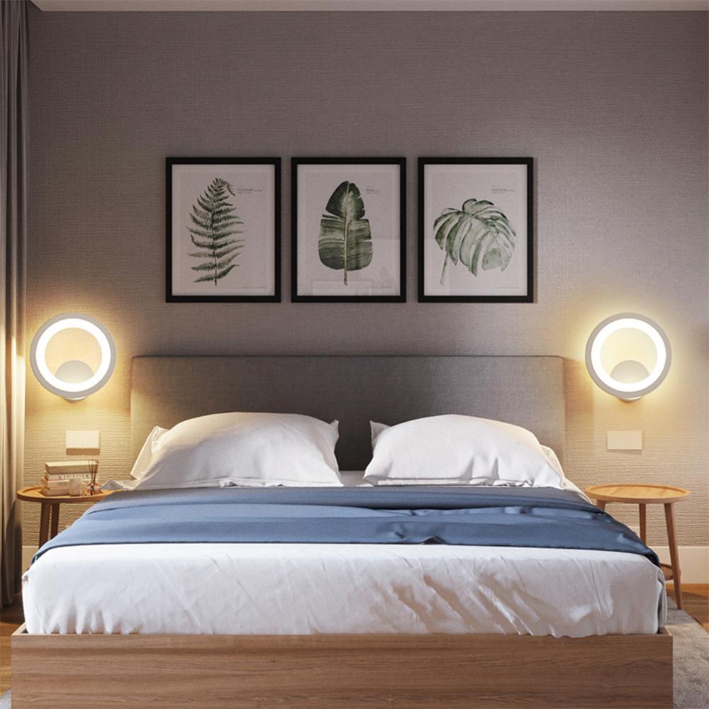 2022 Круглый настенный светильник, винтажные настенные бра, светодиодное освещение, настенный светильник для прикроватной тумбочки, коридора, спальни, гостиной, прихожей