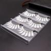 3Pair White Eyelashes Cosplay Makeup Natural Long Cross Strip False Eye Lashes