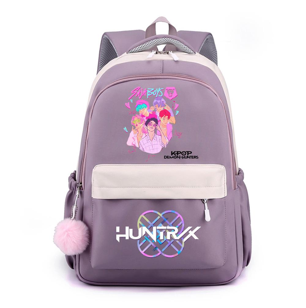 Cute Anime K-Pop Printed Large Capacity Backpack for Teenger Student Girl Boy Schoolbag Bookbag Kid Gift Women Waterproof Travel Bag Mochila