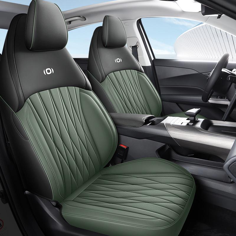 Всесезонная перфорированная кожаная подушка на сиденье спортивного автомобиля для Qiyuan A05