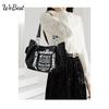 Large Capacity Vintage Artistic Chain Strap Tote Bag Women Fashion Soft Crossbody Pumpkin Bag