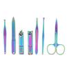 Набор из 7 кусачек для ногтей из нержавеющей стали, набор триммеров для ногтей, маникюрный педикюрный инструмент