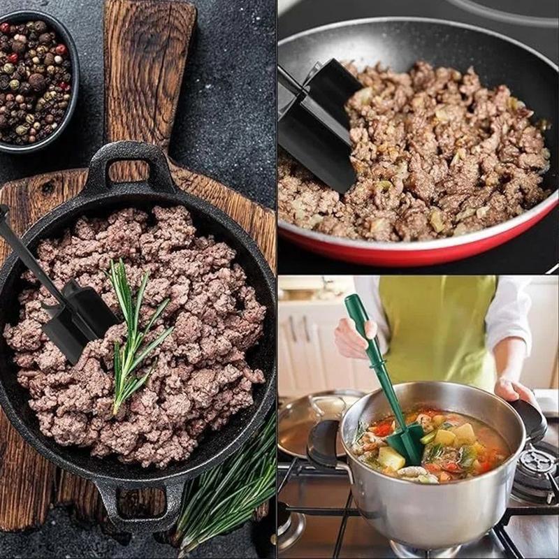 Кухонный измельчитель мяса, измельчитель говяжьего фарша, лопаточка для смешивания, измельчения и отбивания мяса, скребок для измельчения мяса