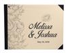 Darling Souvenir Beige Floral Wedding Guest Book Hardbound Guest Sign-In Book Guest Registry Guestbook-7 X 9