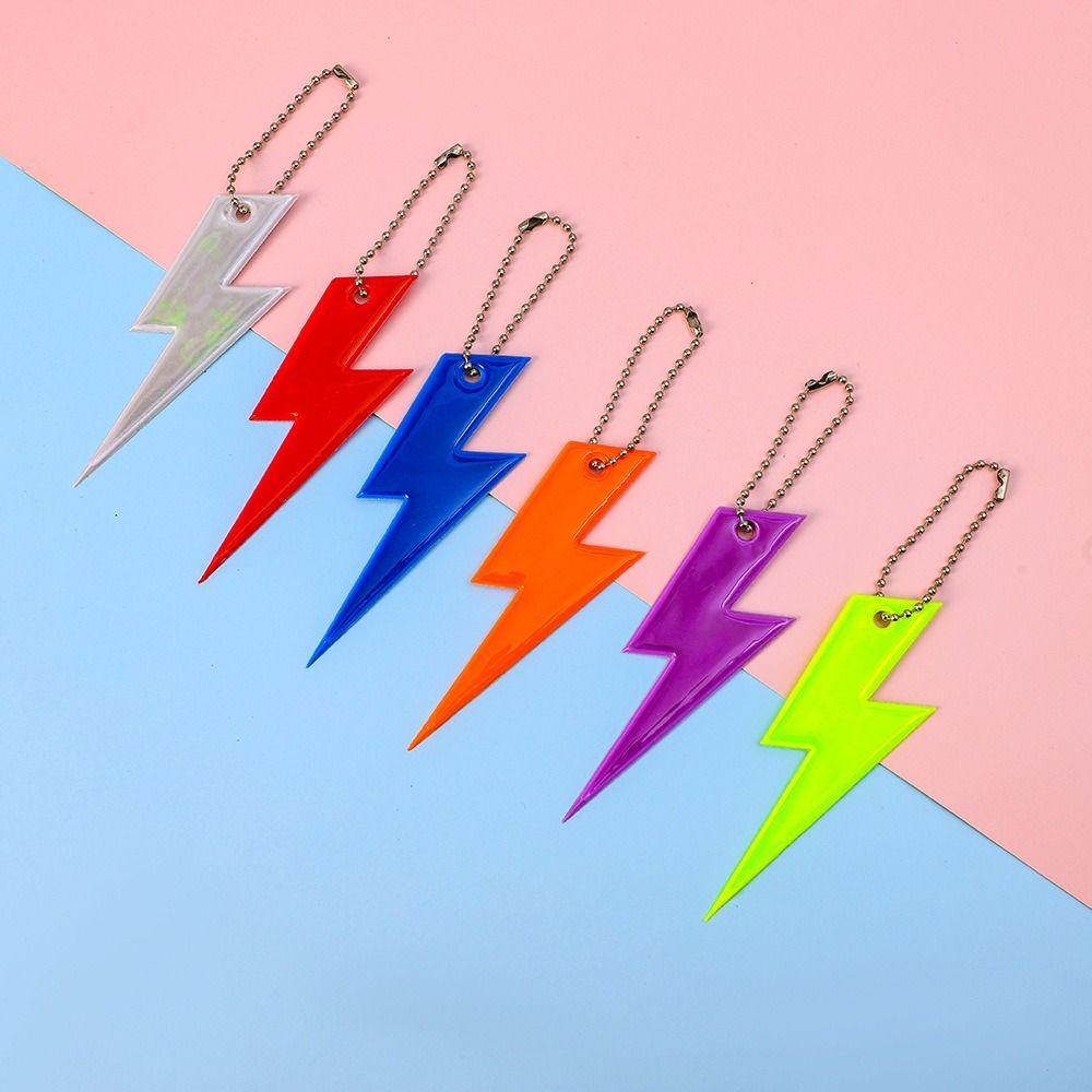Safety Protection Night Reflective Pendant Decoration Reflective Keyring Bag Ornament