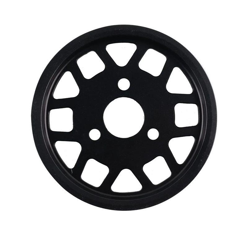 A77T-Premium For BMW M52TU M54 Engine Parts Black Anodized Aluminum Power Steering Pulley For BMW E46 E36 E39 E38 X5 E53 Z3