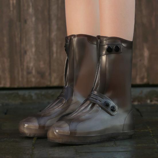 1 пара утолщенных чехлов для ботинок, усиленная подошва, долговечный многоразовый чехол от дождя, защитное снаряжение