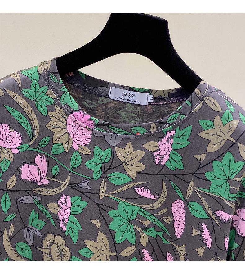 Женская летняя футболка с коротким рукавом больших размеров — корейский стиль, свободный крой, легкая, универсальный дизайн с новым принтом.