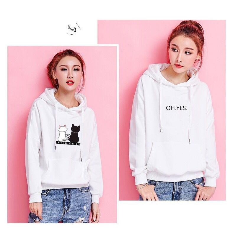 Aominuo Perfect DLЖенские толстовки с капюшоном, повседневная толстовка, зимние женские мешковатые джемперы с котом, пуловеры, топы