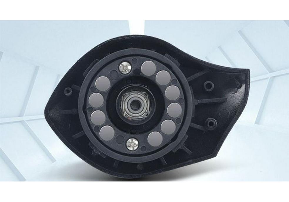 Classic Black Metal Baitcasting Reel with Magnetic Brake, Anti-backlash, Long Cast for Micro Lures and Black Bass.