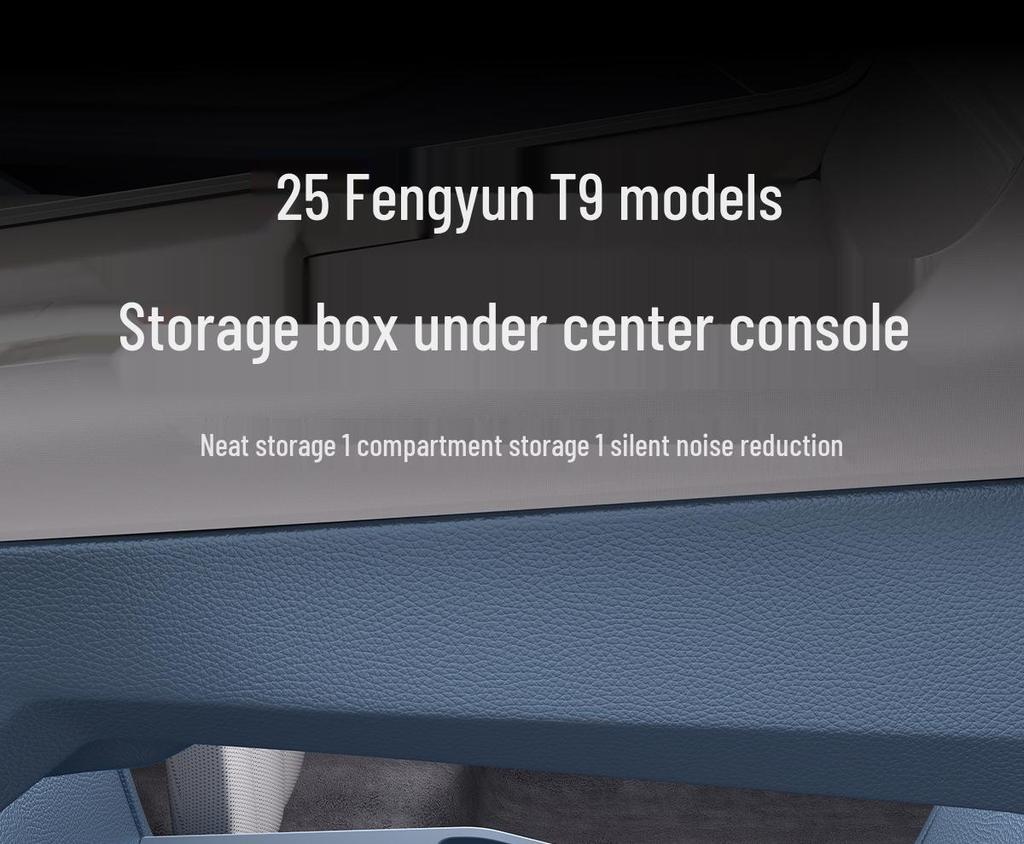 Ящик для хранения в центральной консоли для Chery Fengyun T9 2025, Аксессуар для интерьера автомобиля
