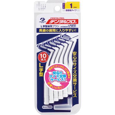 Межзубная щетка Dental Pro<L-Shaped> Размер 1 (ССС) Белый DP межзубной L-образный размер 1 уход за полостью рта (межзубные очистители) щетка межзубная щетка
