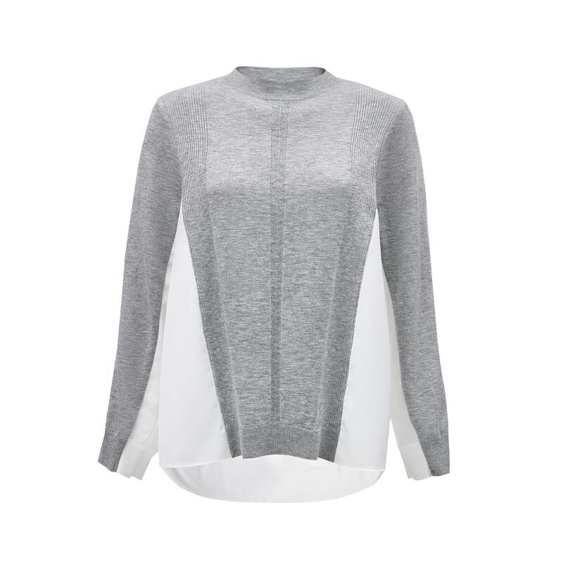 VEROMODA Women's Color Block Wool Blend Knit Sweater