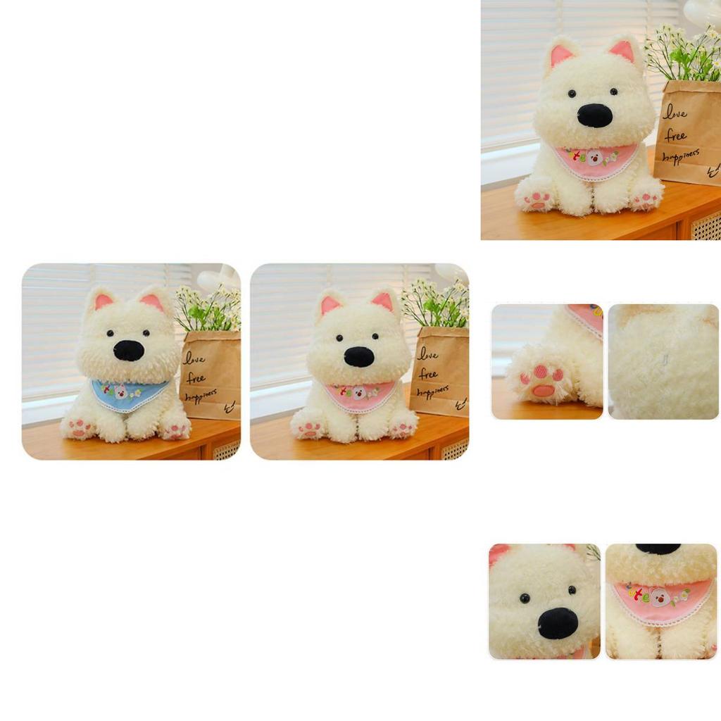 Adorable New Plush Highland Terrier Dog Toy With Soft Short Plush Fabric For Kids Gift