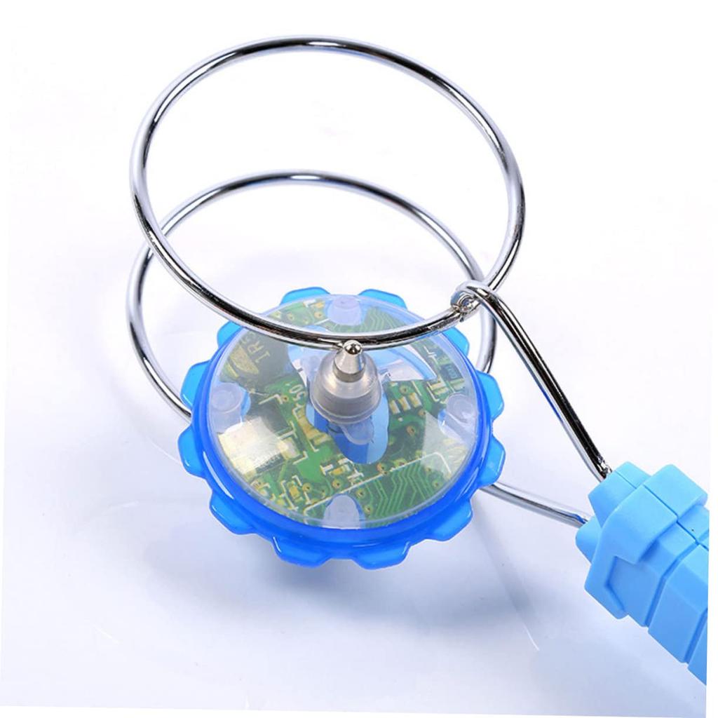 Lurrose Magnetic Gyro Wheels, Set of 2, Illuminating Toys, LED Spinning Tops, Kids Prizes, Festivals, Magic Wheels, Random Colors