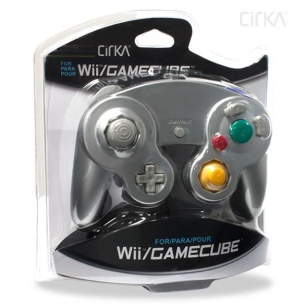ЦИРКА : Серебристый/серебристый геймпад для консоли Nintendo Gamecube/Wii