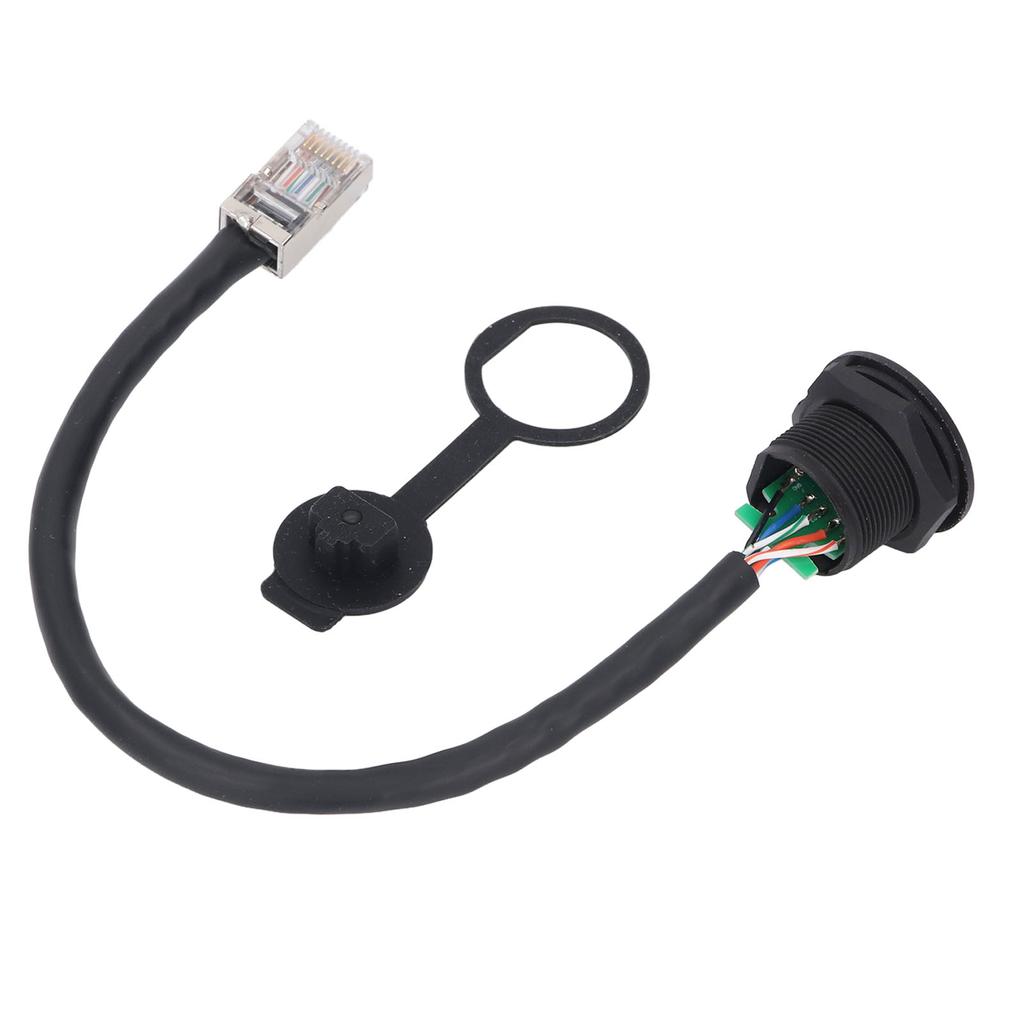 8 Pin Female Connector Cable E13 Thread To RJ45 8 Pin Male Straight Head Unshielded PVC Connector Ca