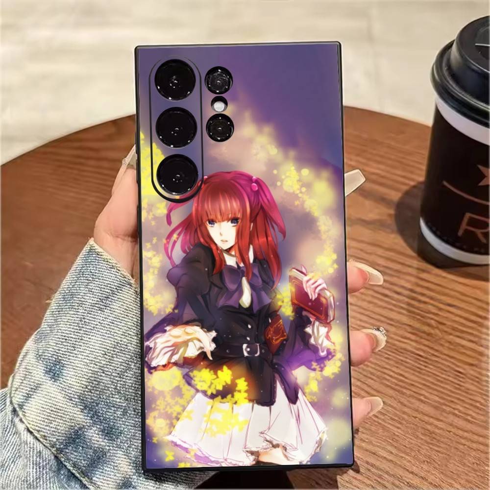 Чехол для телефона Manga U-UminekoS W-When They Cry для Samsung S25,S24,S21,S22,S23,S20,Ultra,S26,Plus,Fe,Note,5G Черный