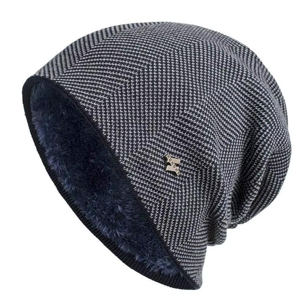 Thick Knit Warm Winter Hat Unisex Outdoor Sports Hat Simple Thick Knitted Hat Winter Activities