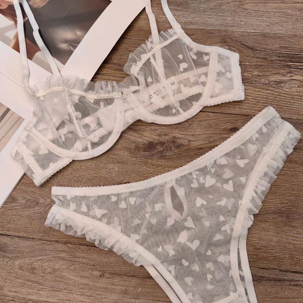 Сексуальный костюм, сексуальное кружево, ультратонкий перспективный женский костюм в форме сердца с принтом, показывает небольшое лето