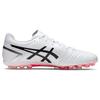 Asics Ds Light Club Удобные туфли с круглым носком Ag (Резиновые короткие шипы) Ic/В Зальные Футбольные Бутсы Мужские Футбольные Бутсы Бело-Черные 1103A077-100
