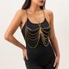 Casual Holiday Style Women's Sexy Chest Chain Bikini Necklace Geometric Chain Tassel Body Chain