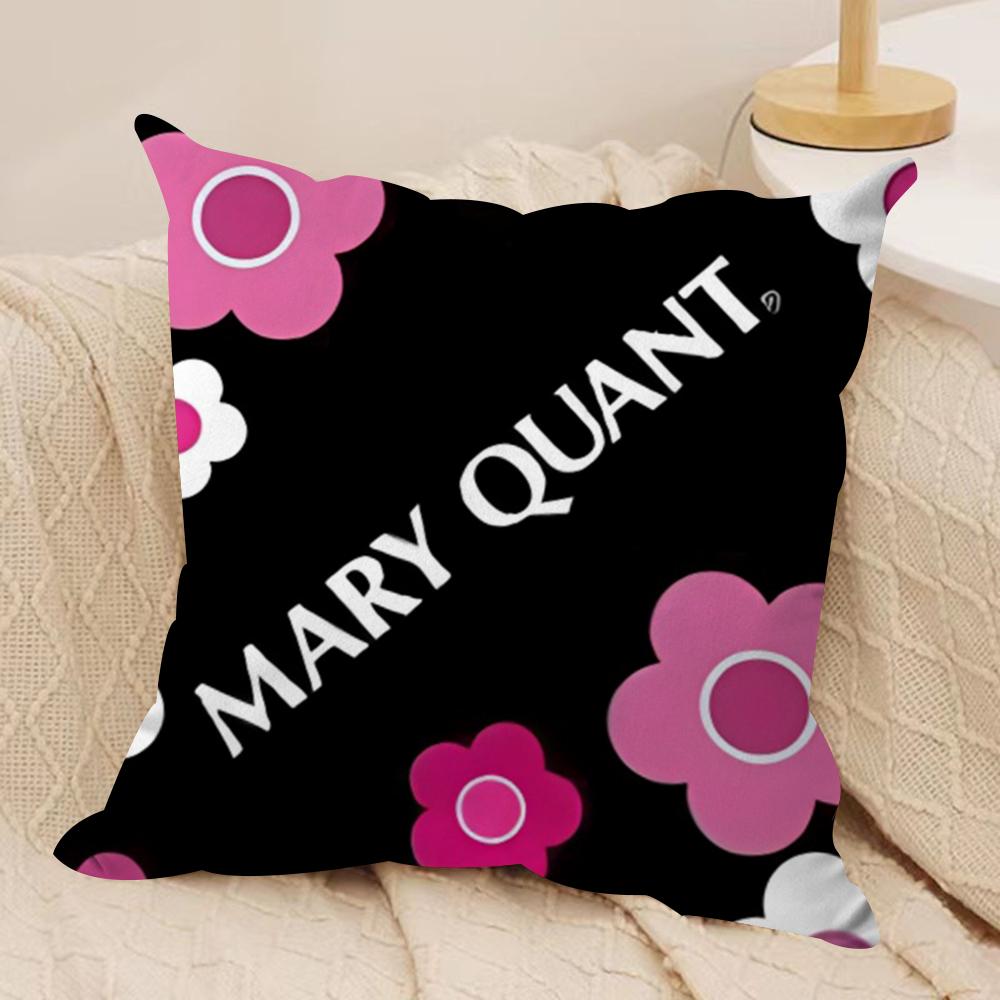 Cool MMary QQuant Cushion Cover Short plush Doublesided Print Square Throw Pillow Covers Sofa Home Cushion Decor