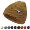 [rivmount] Knit Hat, Beanie Hat, Watch Cap, Border Knit, Stylish, Bonbon, Cold Protection, Windproof, Breathable, Stretchy, Soft, Plain, Spring,