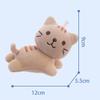 Cartoon Cute Six-Color Tilt Head Lying Plush Toy Cat Kitten Doll Backpack Pendant Decoration Christmas Halloween Gift Preferred