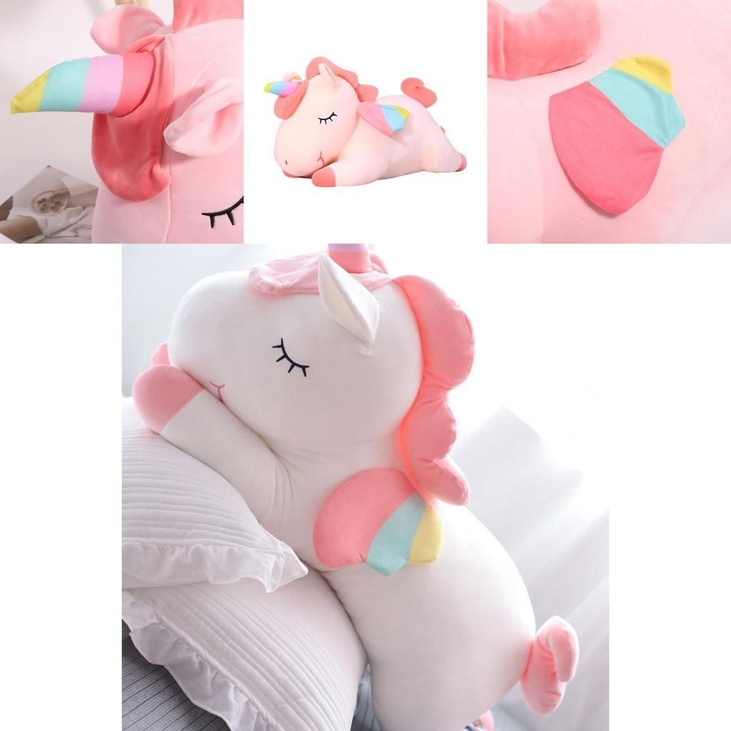Cozy Unicorn Plush Toy Cushion With Soft Pp Cotton For Kids Girls Birthday Gift