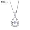 Линдон Стерлингового Серебра 925 Классическое Женское Ожерелье Кулон Циркон Модный Подарок