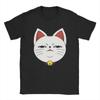 Emote Turbo Granny Cat Dandadan T-Shirt Men Leisure Cotton Tee Shirt Round Neck Short Sleeve T Shirts Graphic Tops